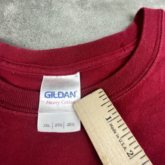 Alabama Crimson Tide Shirt  Mens 2XL Red Short SleeveI bleed Crimson Blood Drive - Picture 3 of 8